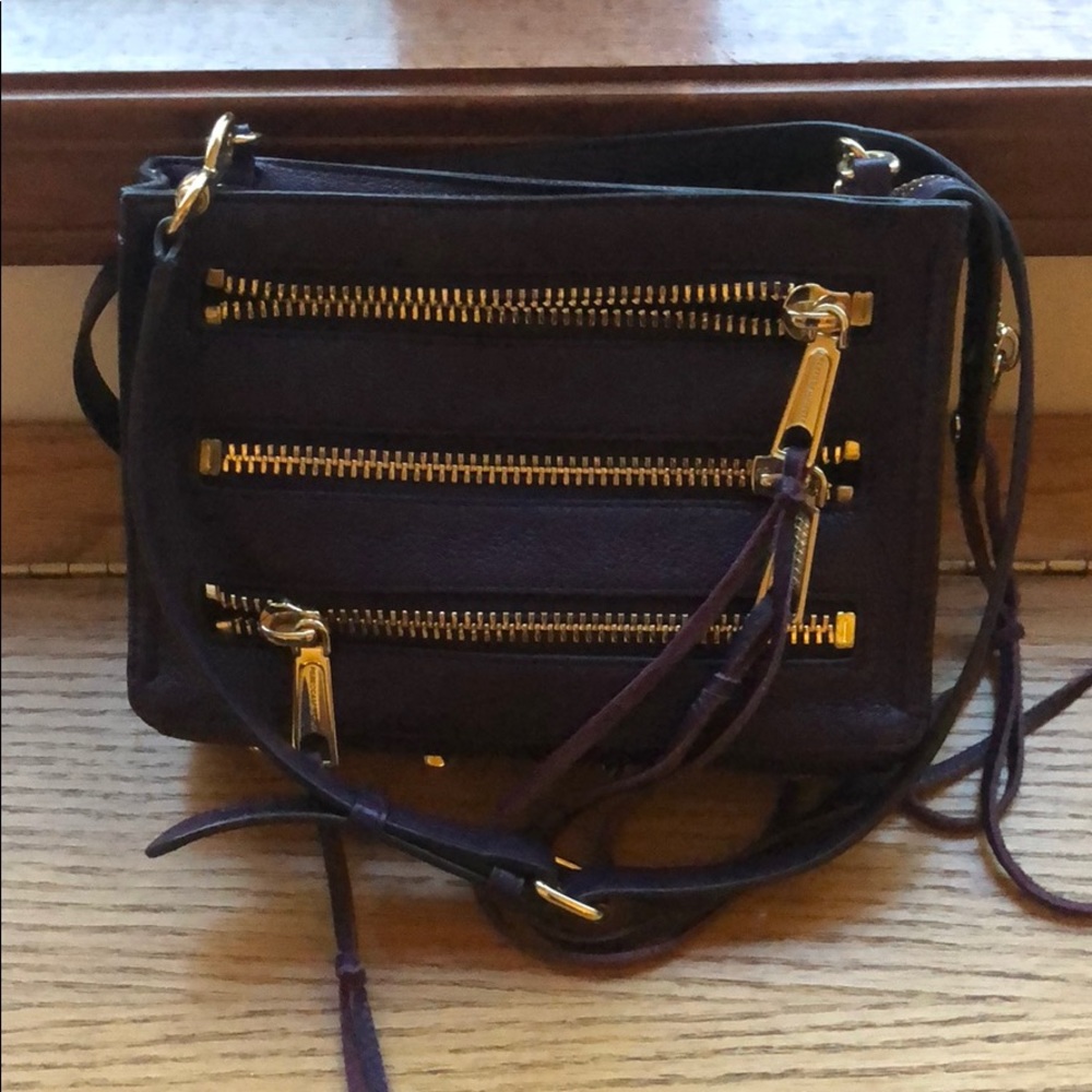 Purple Rebecca Minkoff Zipper Crossbody - Picture 2 of 4